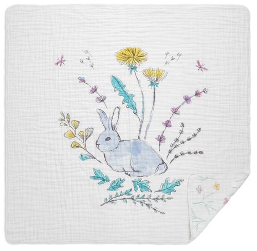 aden + anais classic dream blanket forest fantasy - eng. rabbits