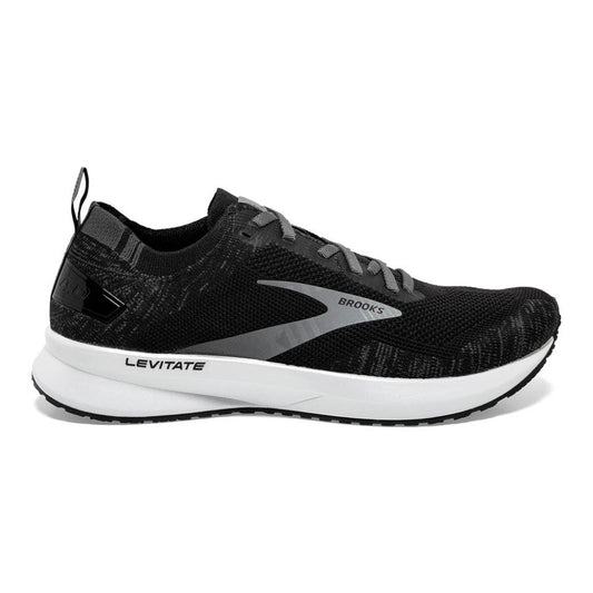 Women's Brooks Levitate 4, Black/Blackened Pearl/White, 9 B Medium
