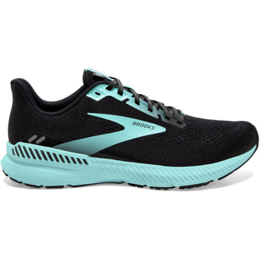 Women's Brooks Launch GTS 8, Black/Ebony/Blue Tint, 6.5 B Medium
