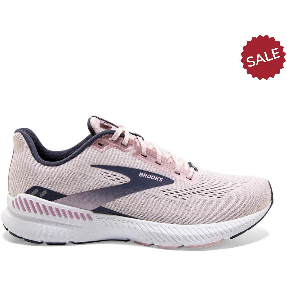 Women's Brooks Launch GTS 8, Primrose/Ombre/Metallic, 8.5 Medium