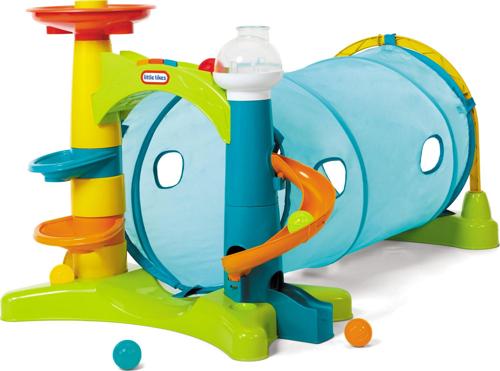 Little TikesA Learn and Playa c 2-in-1 Activity Tunnel with Ball Drop, Windows, Silly Sounds, and Music for Kids Ages 1 - 3